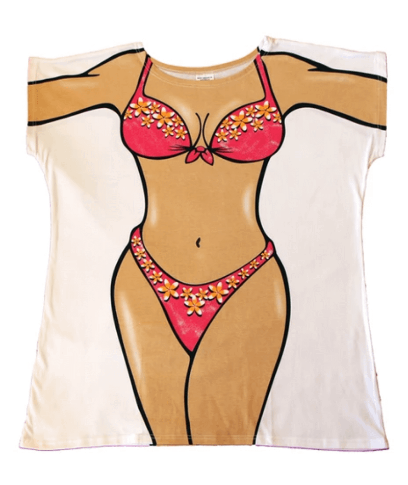 Shirt with bikini print clearance
